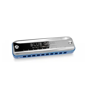BLUE GENIE 10 Hole Diatonic Harmonica - Good Beginner Harmonica
